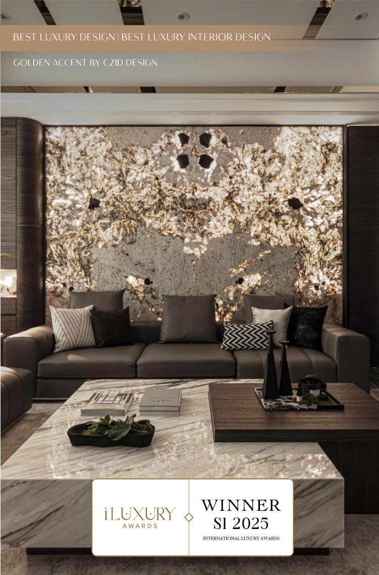 iLuxury Awards 2025 Season 1 - Best Luxury Design - Best Luxury Interior Design - Golden Accent by CZID Design