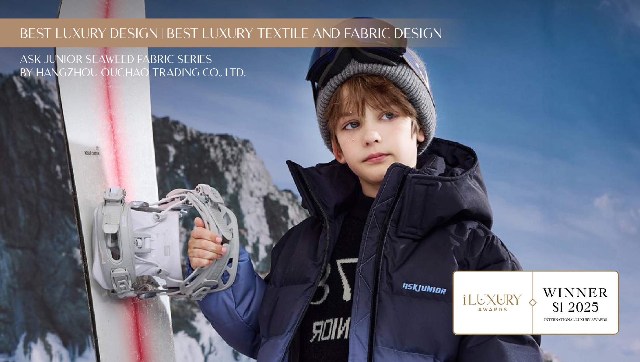 iLuxury Awards 2025 Winner - Best Luxury Textile and Fabric Design - ASK JUNIOR Seaweed Fabric Series